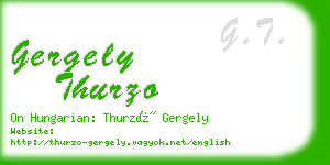 gergely thurzo business card